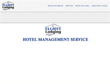 Tablet Screenshot of elliottlodging.com